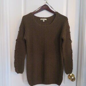 Poof Excellence Forest Green Pullover sz M